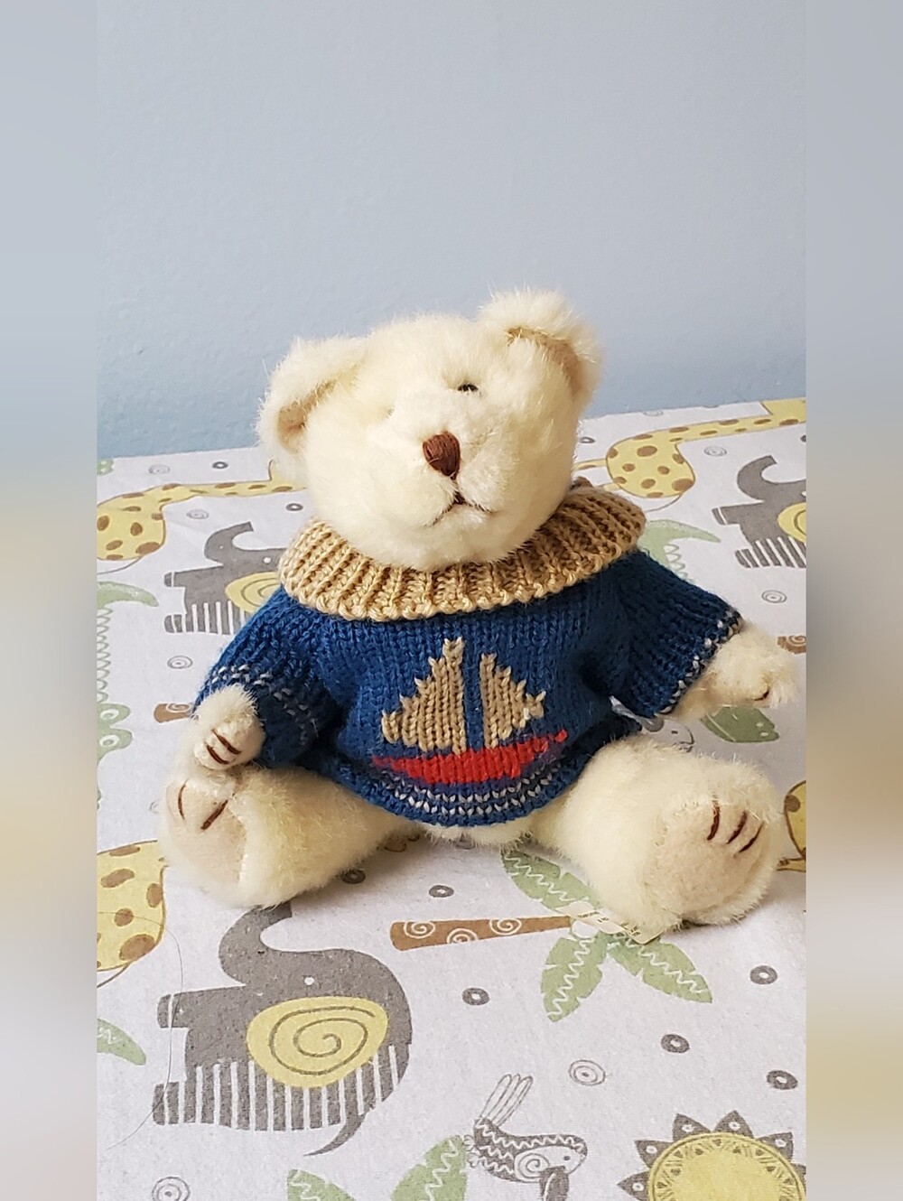 Russ Berrie Teddy Bear Plush Stuffed Animal Toy Soft 6" Item 1697 jointed